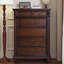 Armoire d'appoint en bois massif brun noisette