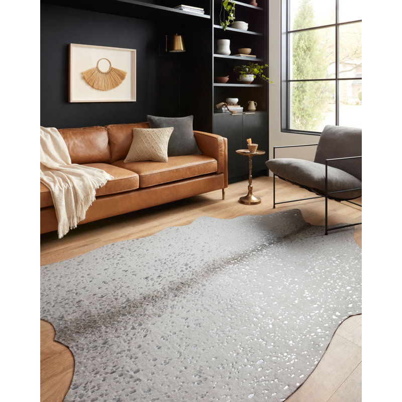 Terrazas Performance Cowhide Animal Print Indoor Rug, Rectangle 5' x 6'6"