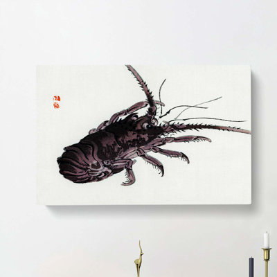Crayfish by Kono Bairei - Wrapped Canvas