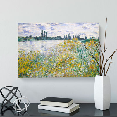 Ile Aux Fleurs Near Vetheuil by Claude Monet - Wrapped Canvas