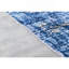 Tapis bleu super doux à motif abstrait lavable à la machine