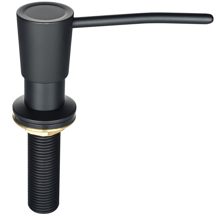 Kitchen Soap Dispenser Nds021bn, Solid Brass Construction With Refill-from-top Capacity, Super Smooth And Durable Pump With Built-in Bottle