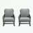 Coussin gris / cadre gris est en rupture de stock