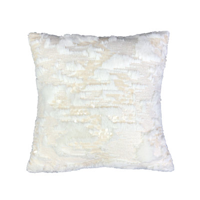 Housse de coussin en fourrure