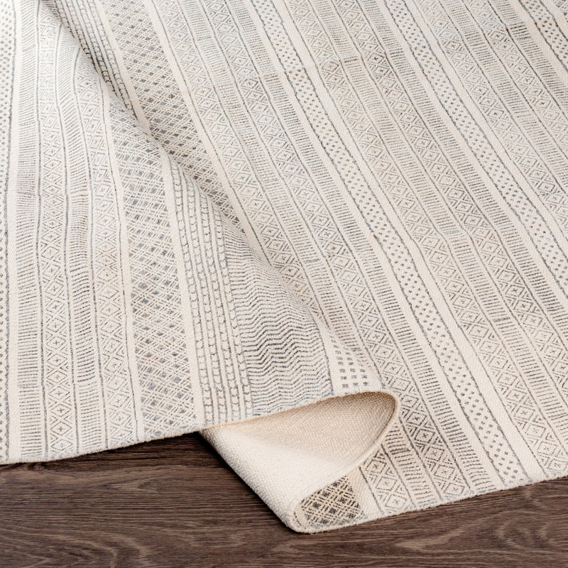 Higden Cotton Geometric Rug, Rectangle 2' x 3'