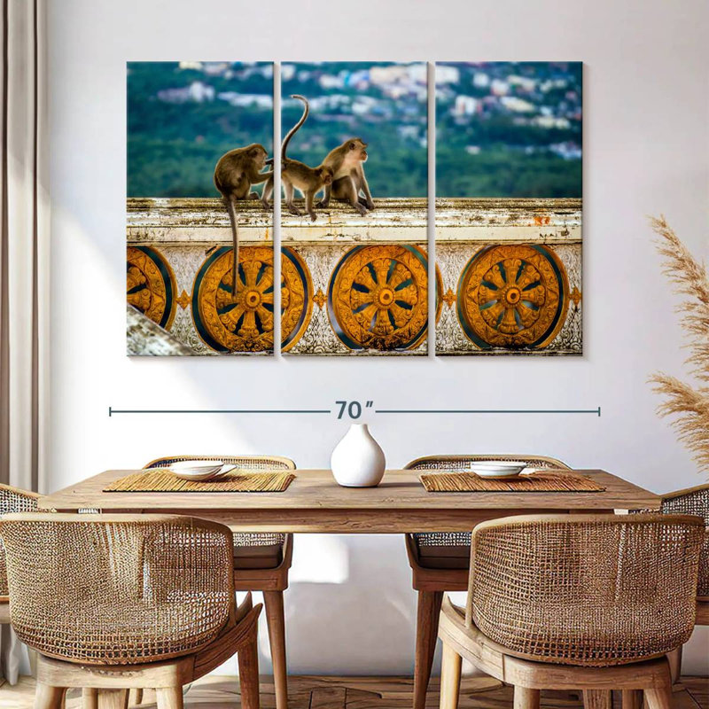Brampt Thai Monkeys, 42" H x 65" W