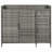 Outdoor Grill Cart PE Wicker Bar Cart and Cabinet with Storage-111633349