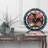 Mantel Clock 16" Round for Living Room decor with Real Moving Gears transformable into a Wall Clock (detachable base) Canada Collection-1170439577