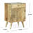 WOODEN BEDSIDE