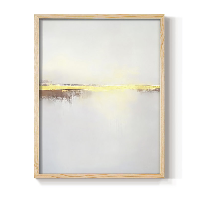 Série ABSTRACT DCXCVI, reproduction encadrée - bois massif, Naturel, H 11 po x l 9 po