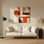 Hard Edge 93, art mural en métal beige-1698231764