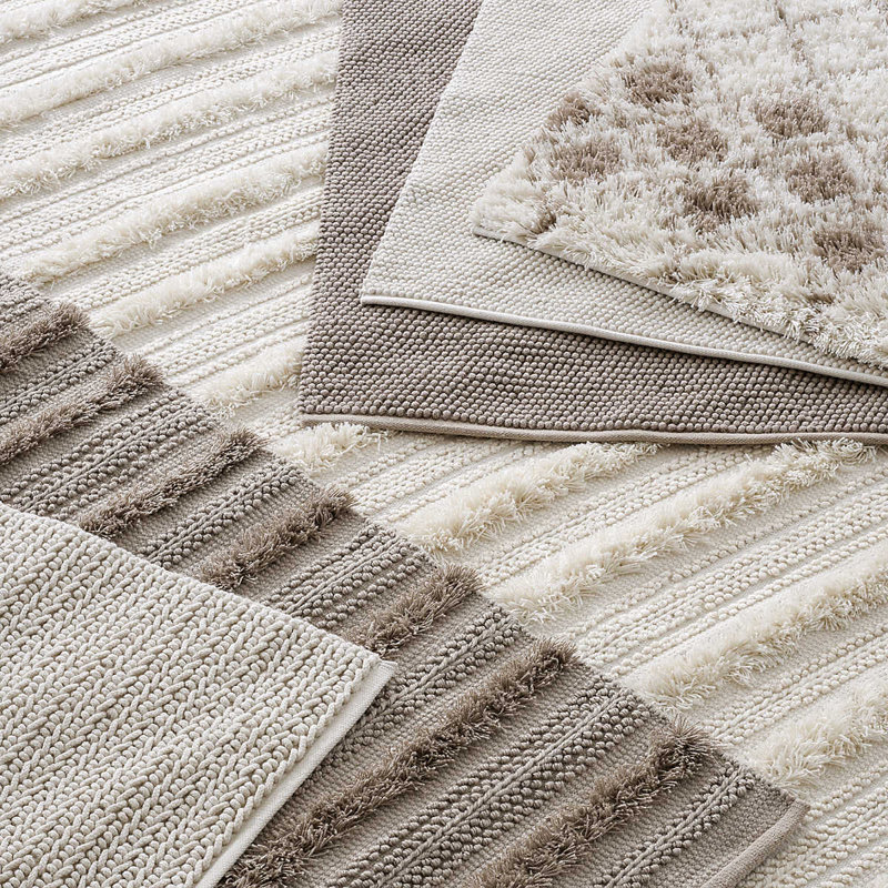 Veranda Ivory Handwoven Performance Rug, Rectangle 5' x 8'