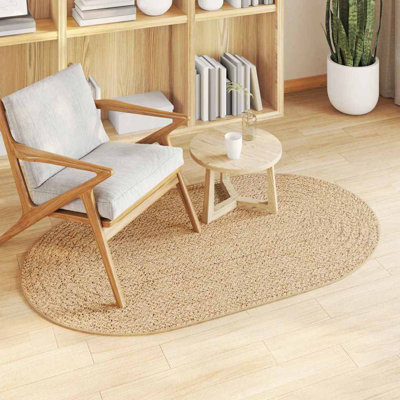 Oval Machine Braided Area Rug