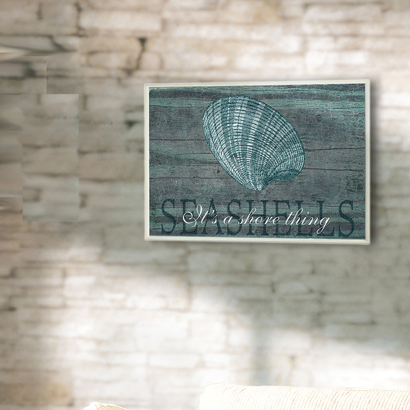 Il s’agit d’un coquillage shore thing par marilu windvand-impression sur image, Plaque murale, H 10 po x l 15 po x P 0,5 po