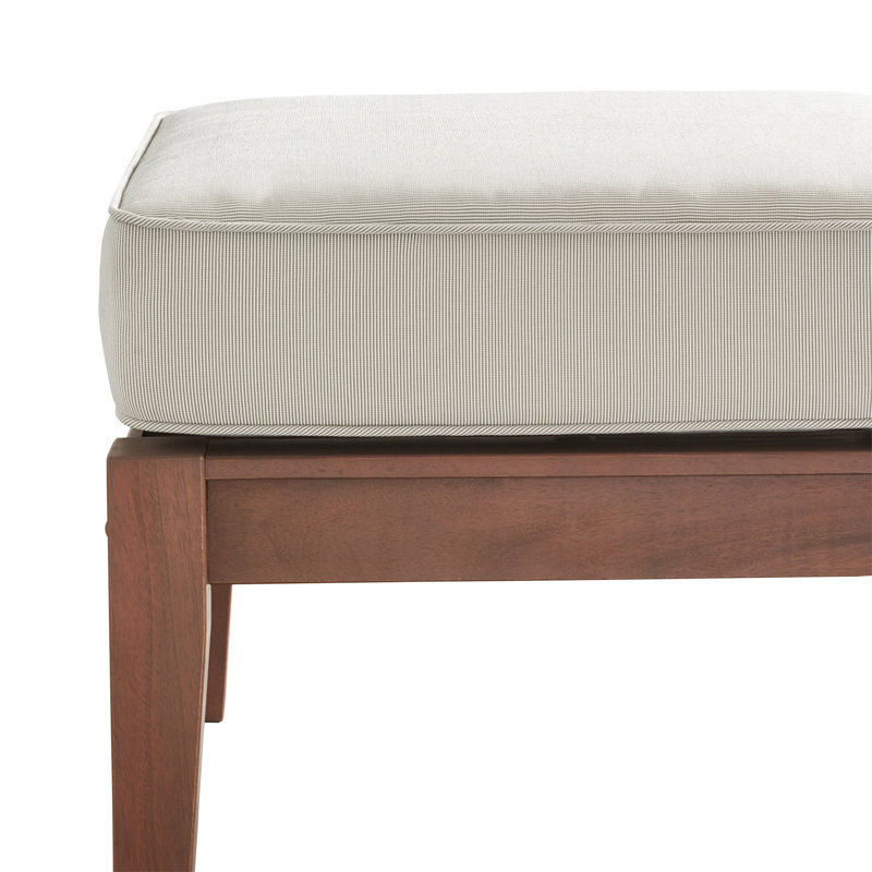 Repose-pieds extérieur Hursey, Pas de coussin, Brun