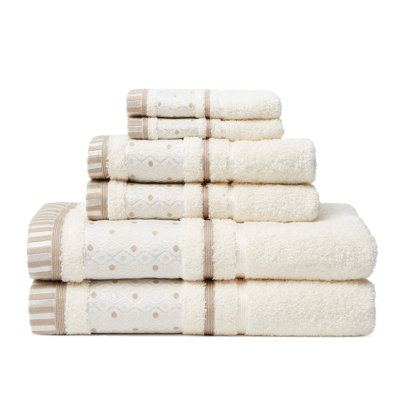 Ensemble de serviettes 6 pièces 100% coton