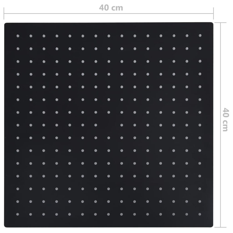 Som Rain Fixed Shower Head, Matte Black