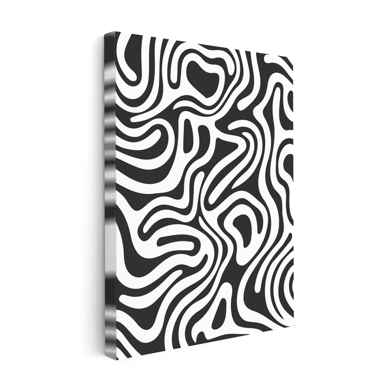 Motif zébré Groovy, 18"H x 24"W, Canvas, Unframed