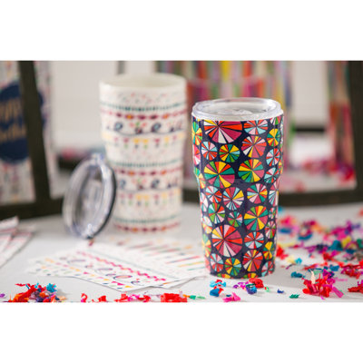 Cypress Home 13oz. Double Wall Insulated Earthenware Travel Tumbler
