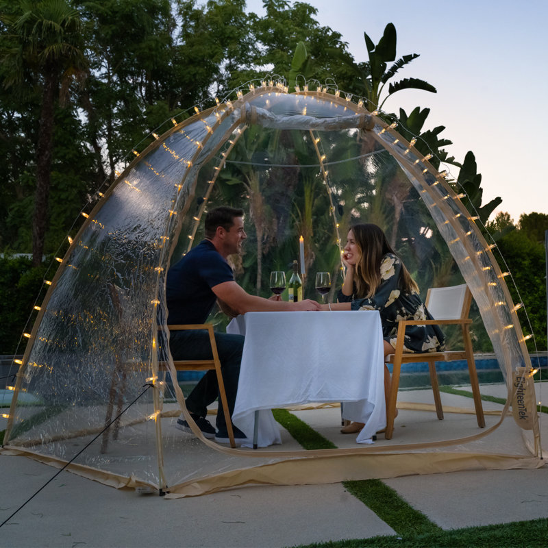 EighteenTek Transparent Pop-Up Bubble Tent Canopy Gazebo
