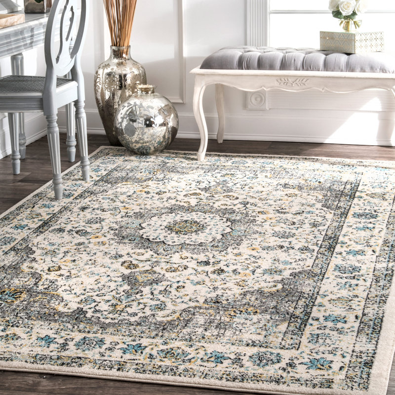 Oriental Area Rug, Rectangle 61 x 91cm