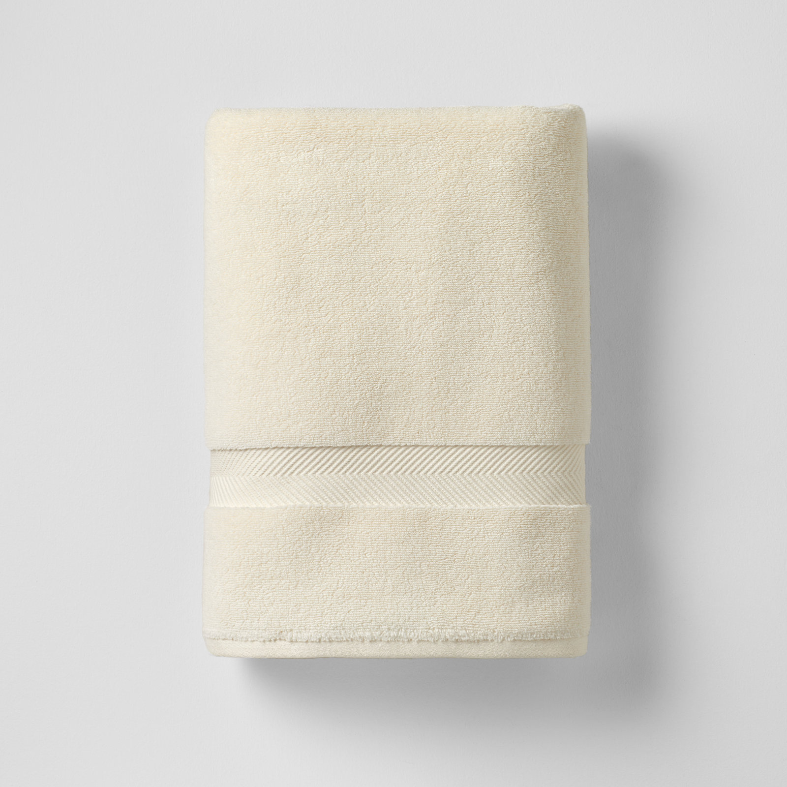 Rane Plush Cotton Bath Sheet, Ivory
