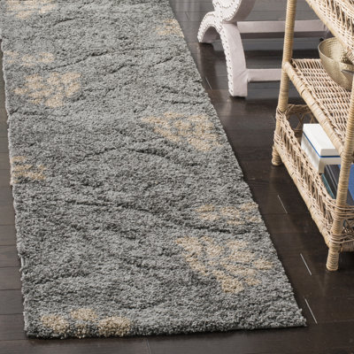 Tapis floral à poils longs Chaffin