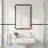 20"x30" Wavy Rectangle Solid Wood Frame Decorative Mirror-1160501666