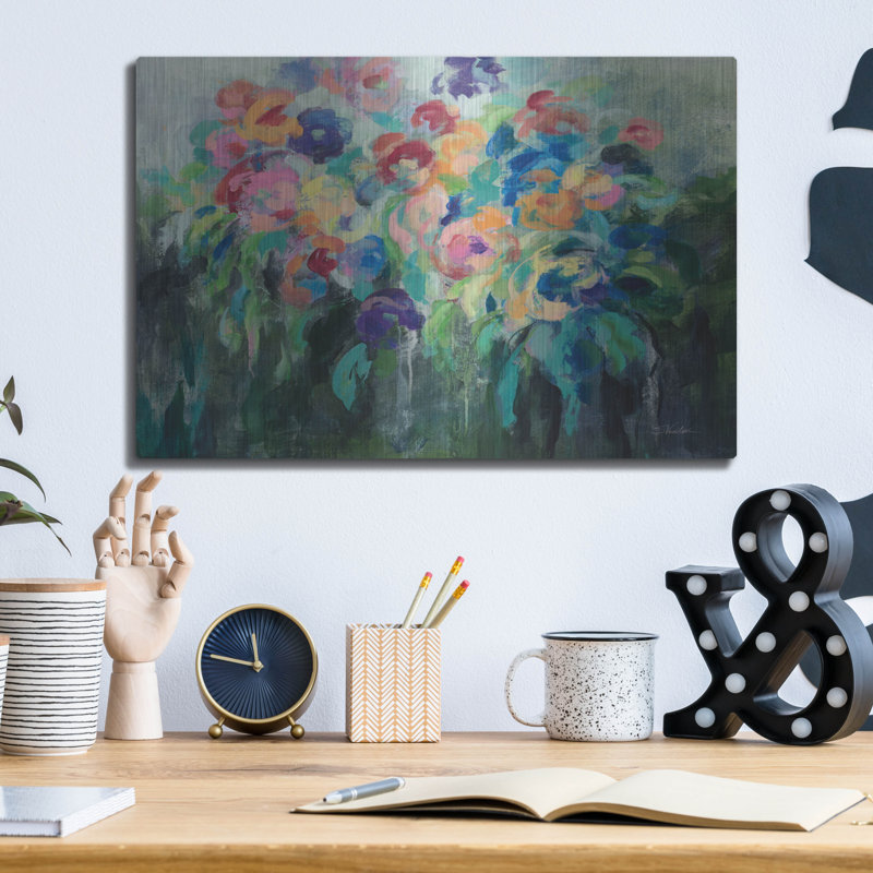  «Fresh Bouquet» par Silvia Vassileva, art mural en métal, 16 po x 12 po