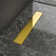 24" Modern Shower Linear Drain Polished Gold