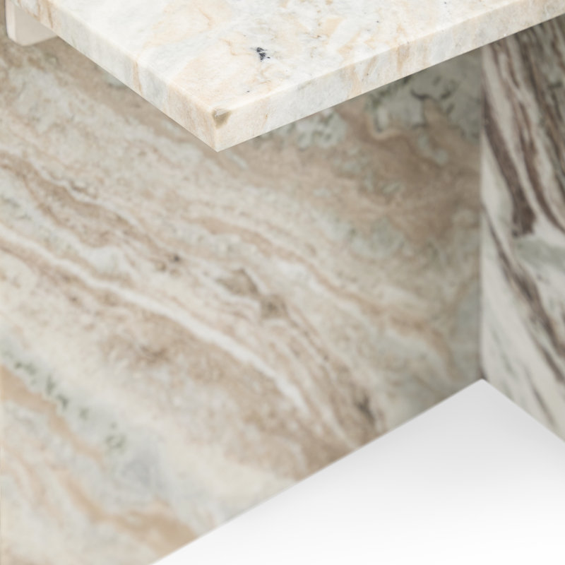 Bexly Marble Top End Table, Gray