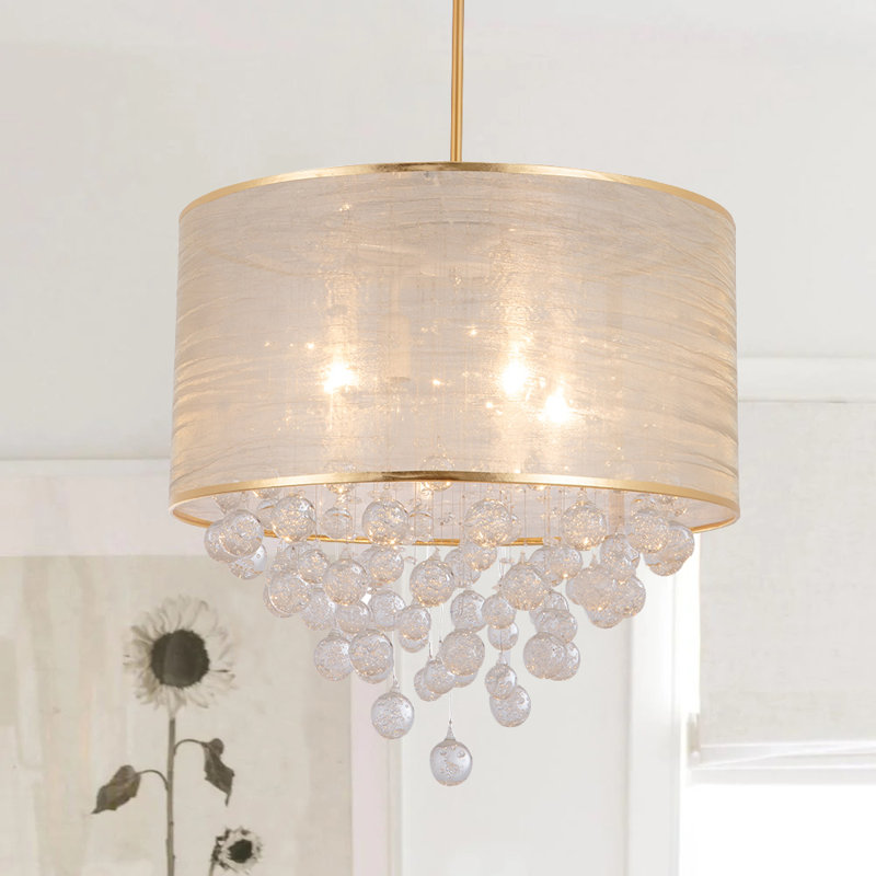 Tambour à 4 lumières Navasota avec accent Crytal