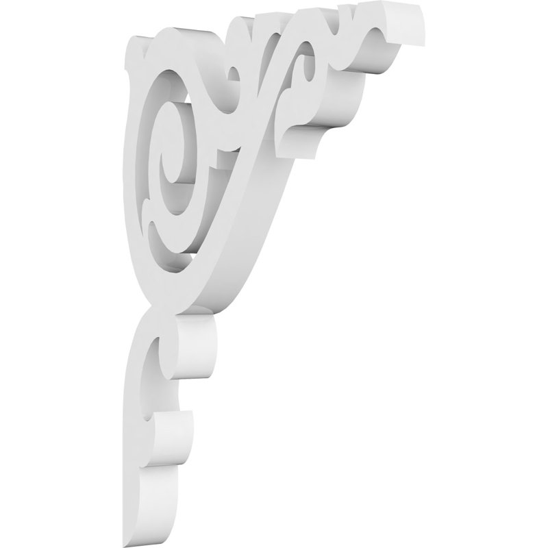Support de qualité architecturale Hurley, L 5/8 po x P 4 po x H 6 po, Baile, PVC