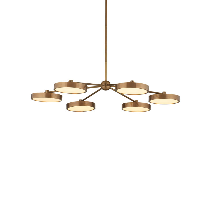 6 - Light LED Chandelier