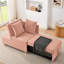 Chaise réglable rose moderne avec roulettes pour espaces de vie compacts-1872170830