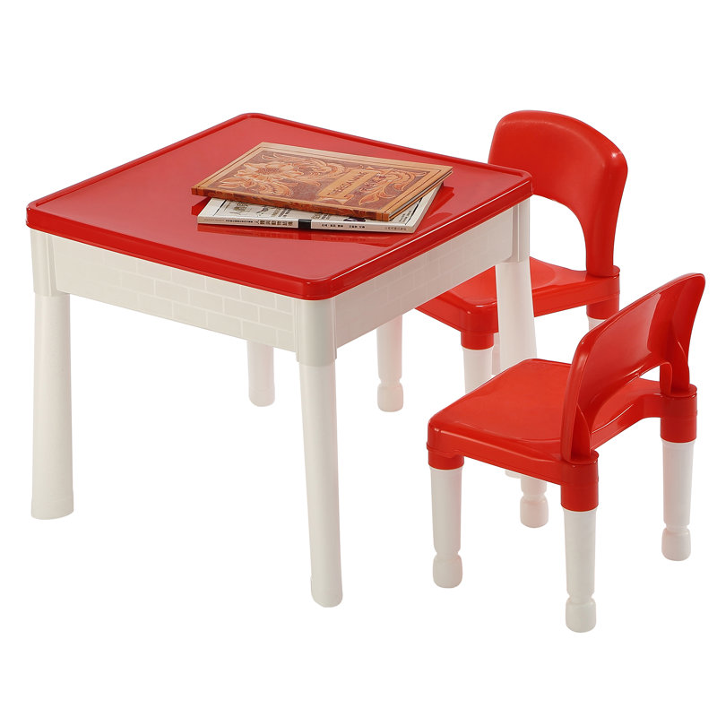  Kids 6-in-1 Activity Table and 2 Chairs Set