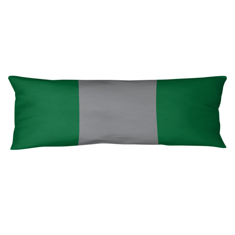 Polyester Medium Pillow, Philadelphia Football, Green and Silver