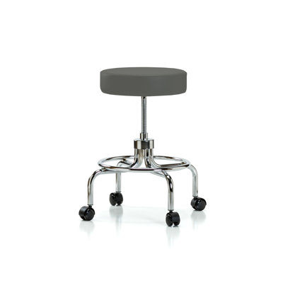 Adjustable Height Lab Stool with Removable Casters/Wheels