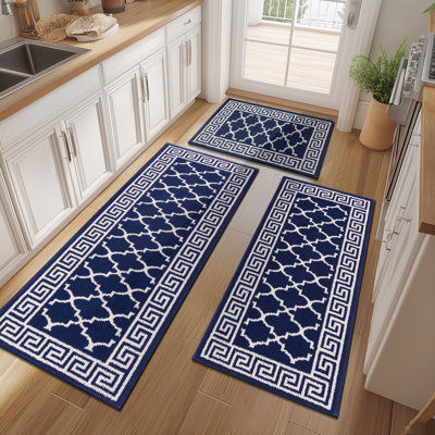 Ensemble de 3 tapis de cuisine résistants aux taches