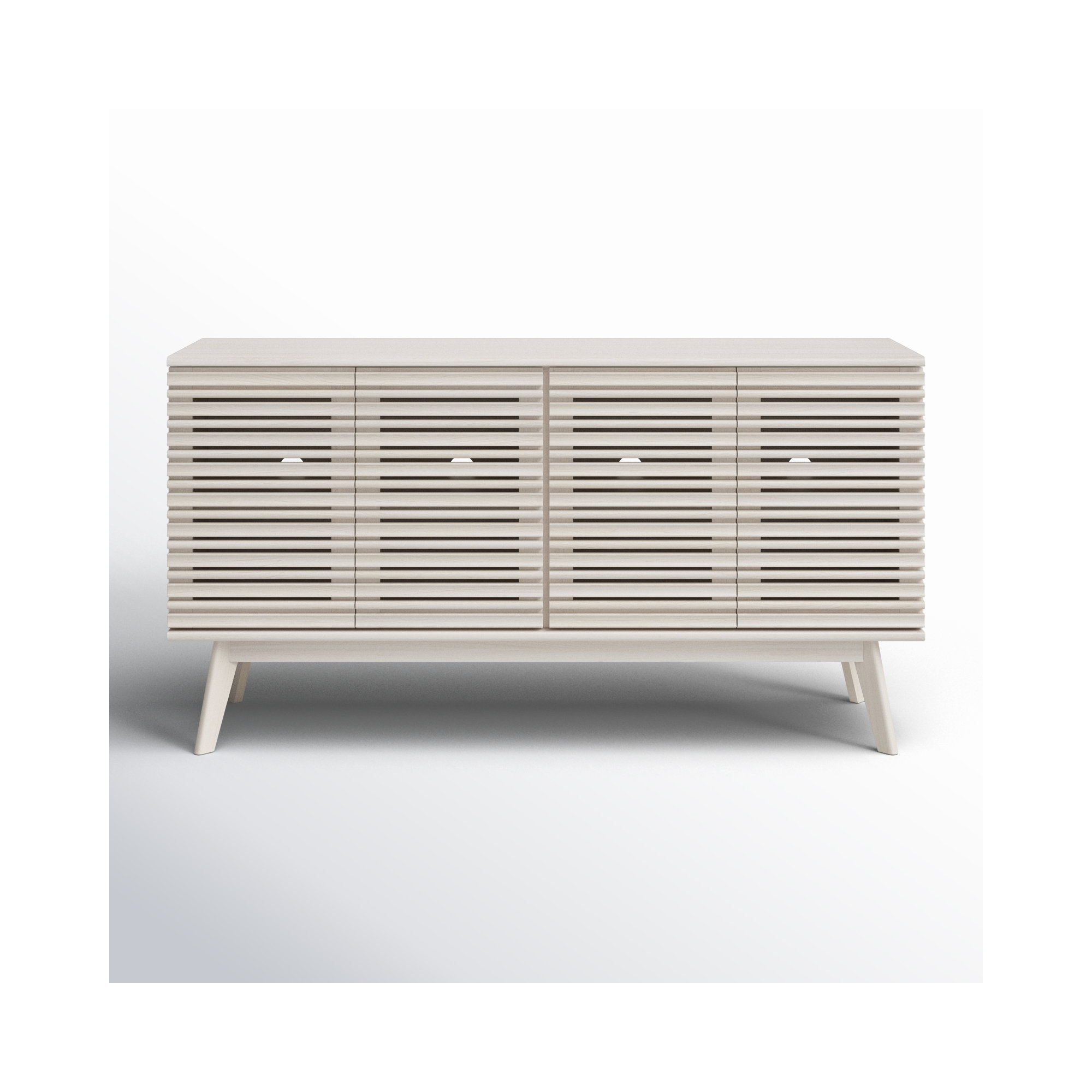 Daima 62'' Media Console, Bleached White