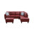 Faux Leather L-Shaped Sectional Left Hand Facing-81407054-87463985