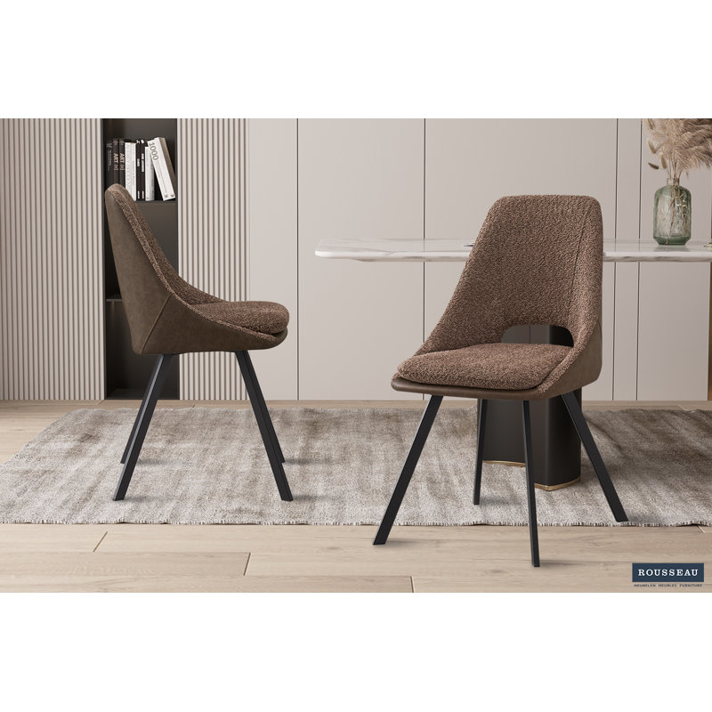 Filou Upholstered Dining Chair, Brown