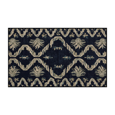 Tapis gris lavable à la machine