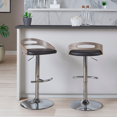 Tabouret de bar réglable avec pivot