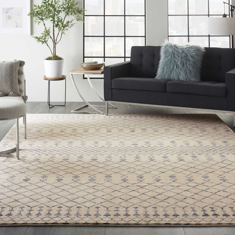 Moritz Ikat Indoor Rug, Rectangle 8'6" x 12'