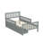 Twin Size Wood Platform Bed With Guardrails On Both Sides And Two Storage Drawers-986745134-986745132