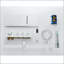 Wall Mounted Waterfall Rain Shower System with Handheld and Sliding Bar