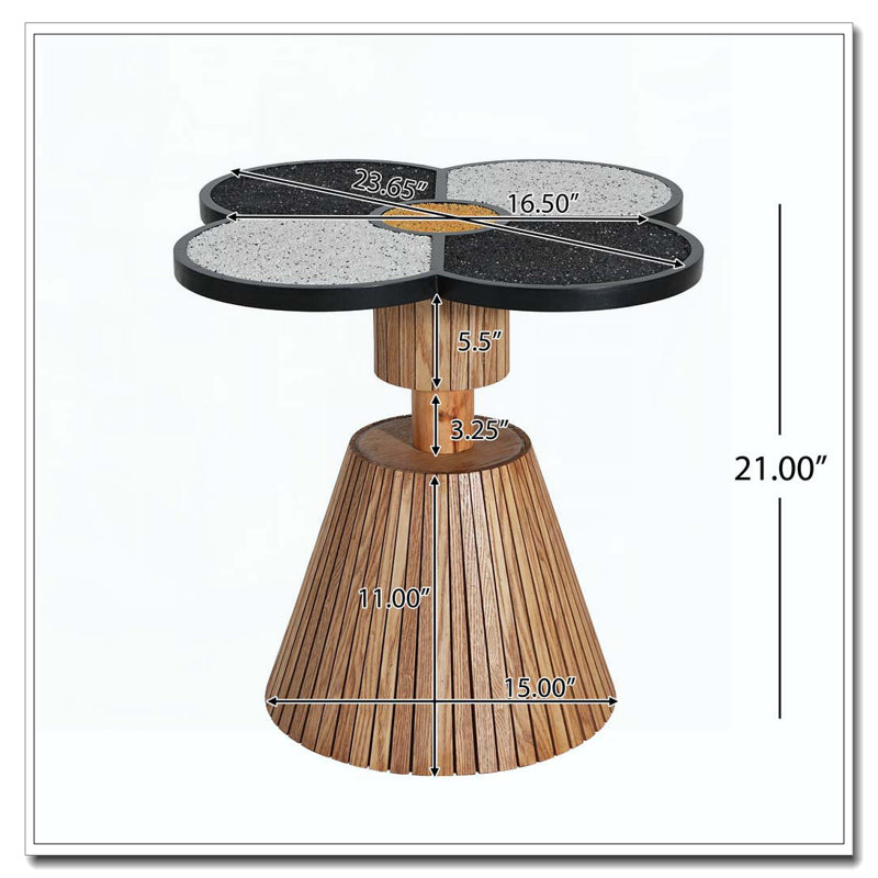 Table d'appoint pour le salon, la chambre à coucher et les petits espaces - Table d'appoint décorative en bois