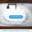 72" x 35.4" Whirlpool and Air Bath Heated Soaking Combination Tub with Tub Filler