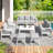 Charlsa 9 - Person Patio Conversation Set with Cushions-1367042312